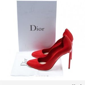 Christian Dior Coral color heels size 39 ~Authentic~